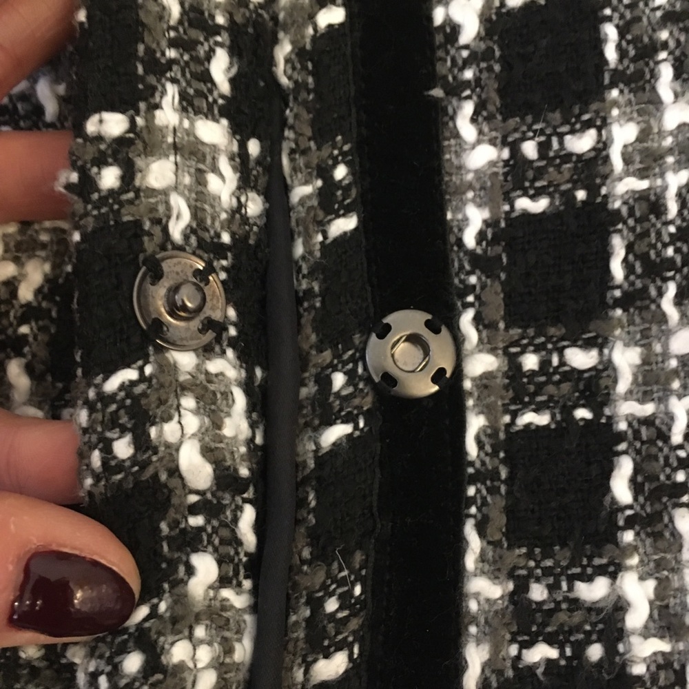 Cr Signature Woven Front Button Woolblend Jacket - image 6